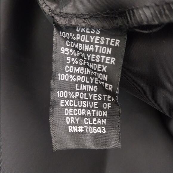 NWT! JESSICA HOWARD! LUXE BLACK LACE BODICE, FULL SKIRT MAXI DRESS! SZ 10 - Picture 8 of 9